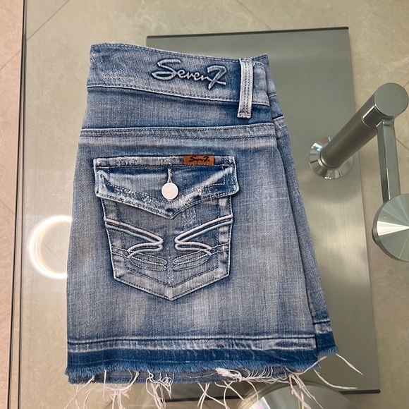 Seven 7, jeans skirt, size 28 - Picture 2 of 4